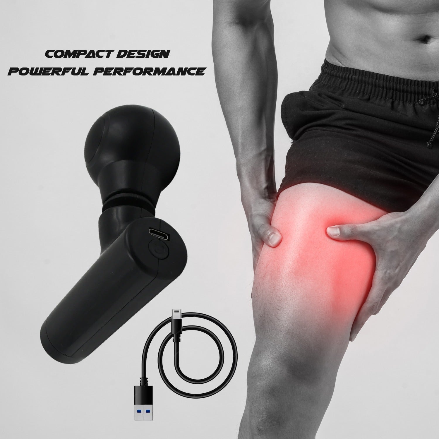 Black Mini Pocket Size Massager, Full Body Massager, Cordless One Button Operation for Body Pain & Relaxation Black Mini Pocket Size Massager, Full Body Massager, Cordless One Button Operation for Body Pain & Relaxation